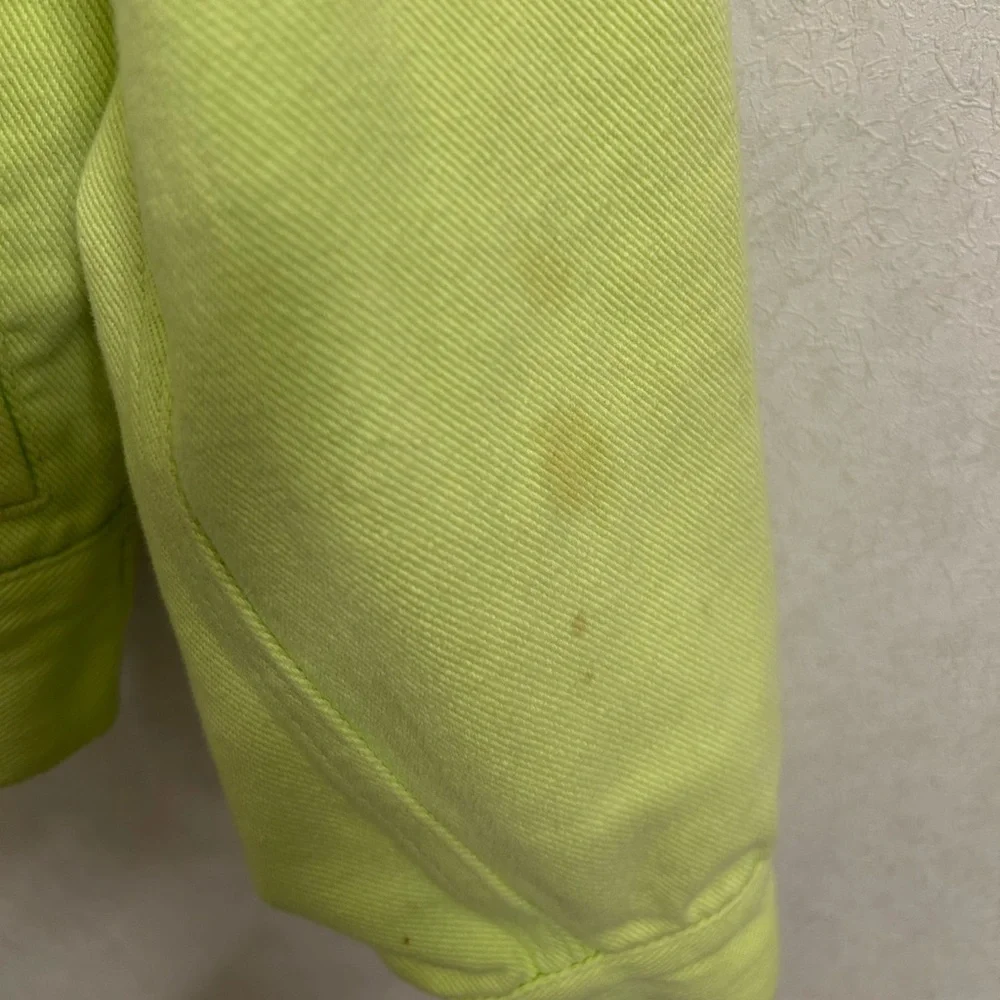 Alexander Wang Yellow Denim Game Jacket size small - Picture 11 of 11